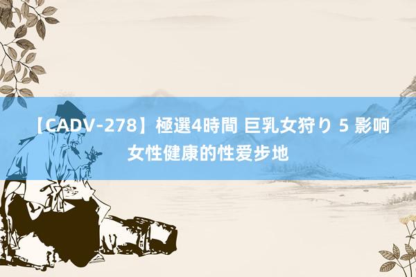 【CADV-278】極選4時間 巨乳女狩り 5 影响女性健康的性爱步地