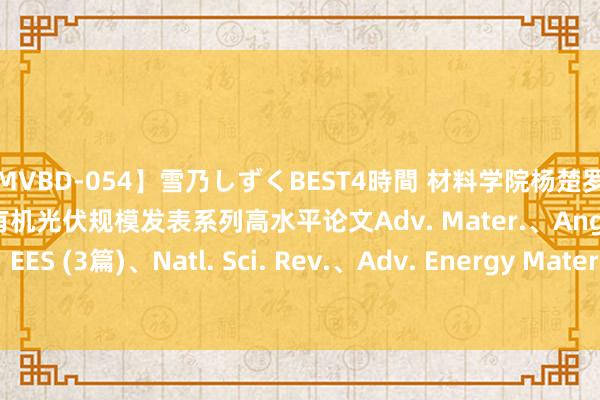 【MVBD-054】雪乃しずくBEST4時間 材料学院杨楚罗阐明注解罗正辉副阐明注解在有机光伏规模发表系列高水平论文Adv. Mater.、Angew. (2篇)、EES (3篇)、Natl. Sci. Rev.、Adv. Energy Mater.、Adv. Funct. Mater. (2