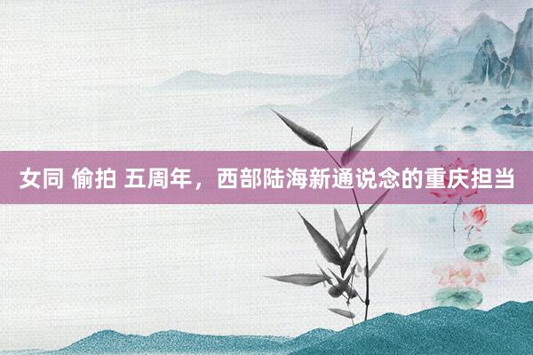 女同 偷拍 五周年，西部陆海新通说念的重庆担当